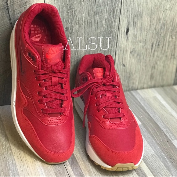 NWT NIKE Air Max 1 Premium SC Gym Red W AUTHENTIC - Picture 3 of 8